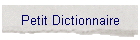 Petit Dictionnaire