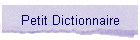 Petit Dictionnaire